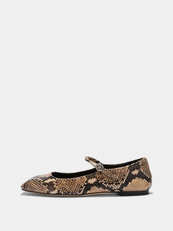 Uma Snake Print Mary-Janes sold by Aeyde