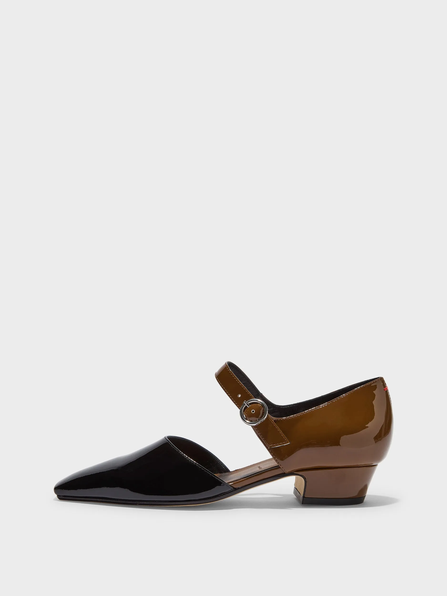Yara Duo-Tone Mary-Jane Pumps sold by Aeyde