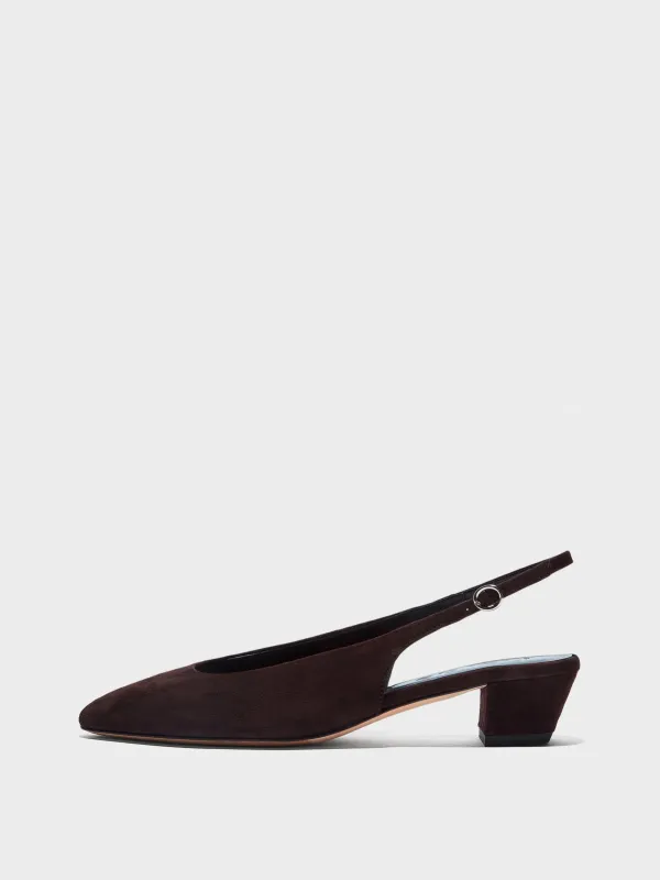 Celeste Suede Slingback Pumps made by Aeyde