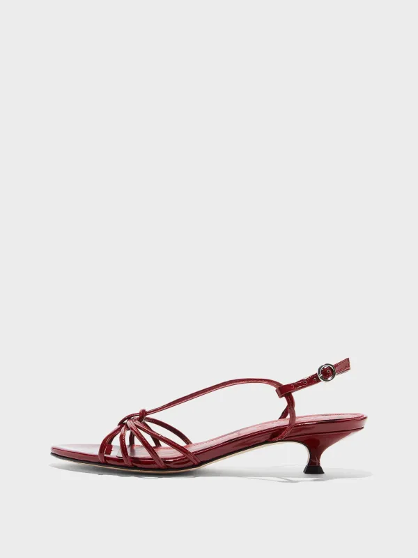 Amara Patent Leather Sandals made by Aeyde