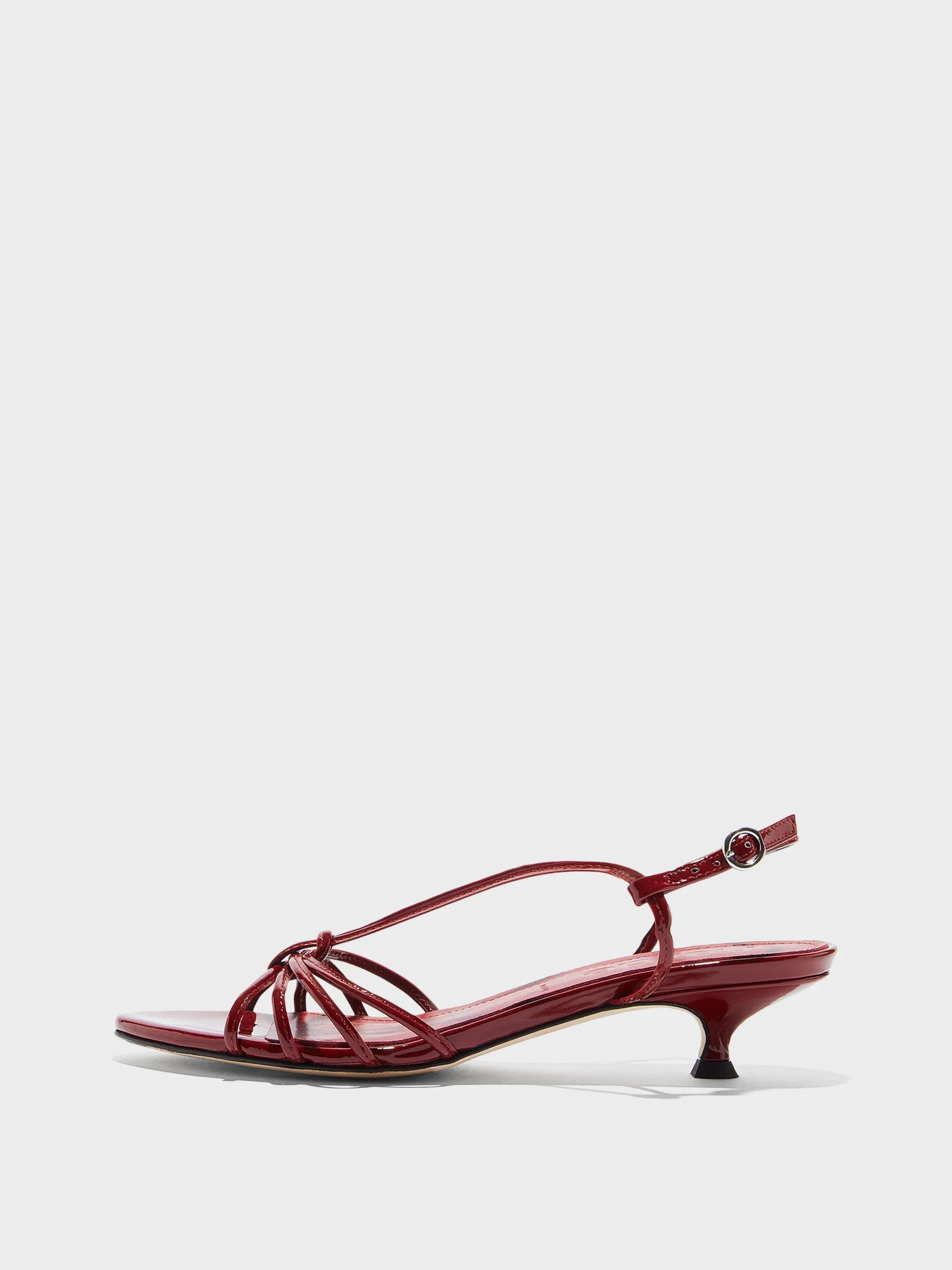 Amara Patent Leather Sandals sold by Aeyde