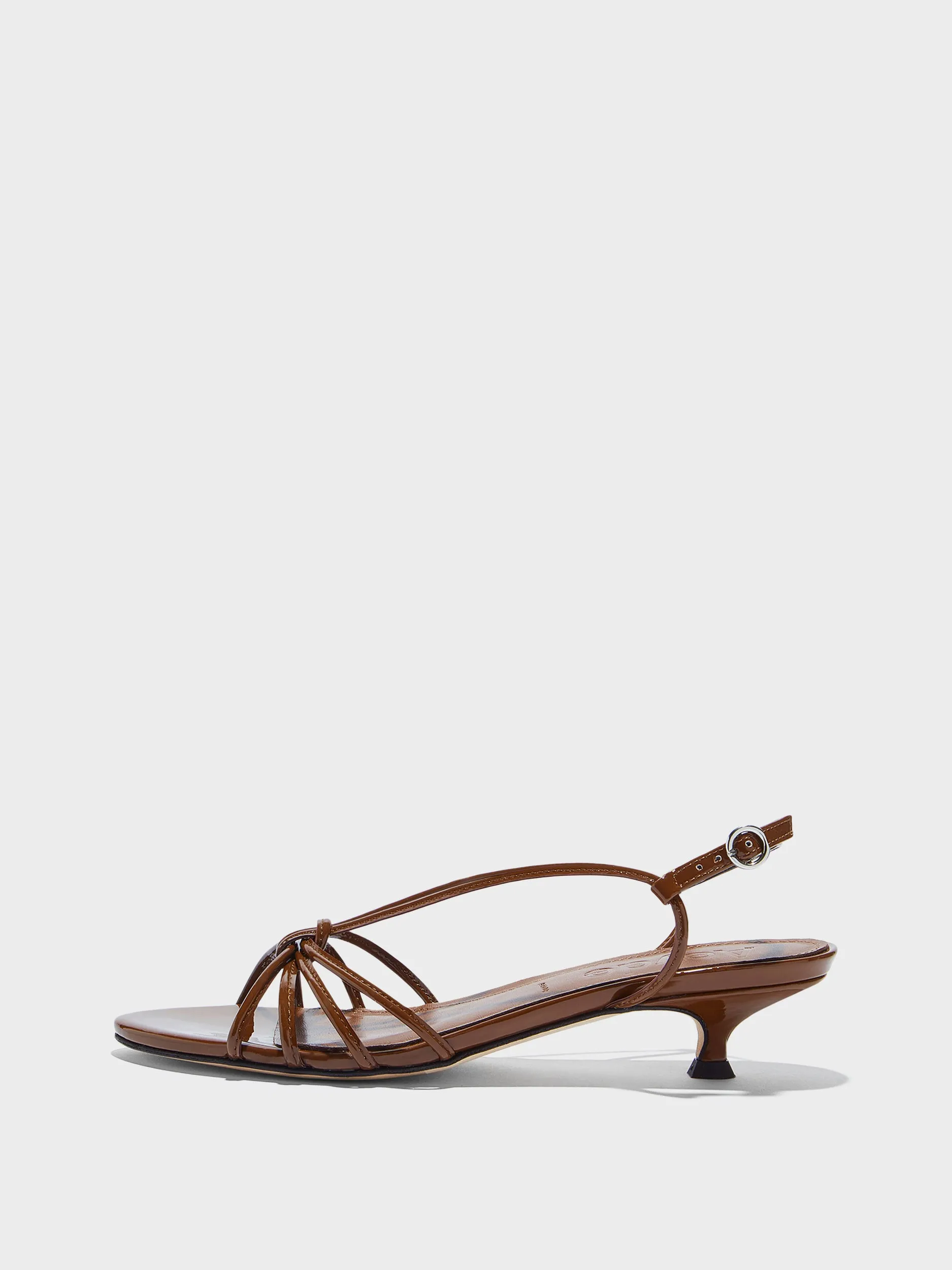 Amara Patent Leather Sandals sold by Aeyde