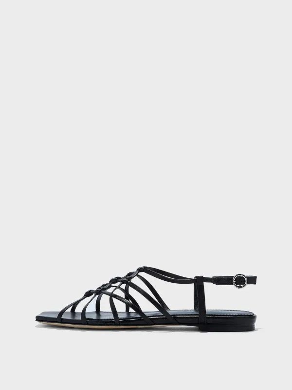 Anisa Leather Sandals made by Aeyde