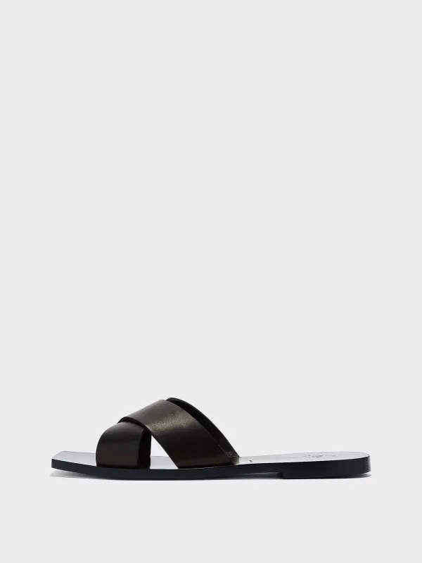 Faye Leather Sandals made by Aeyde