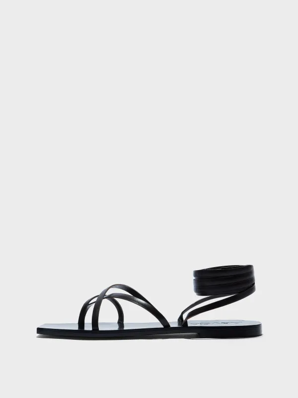 Norah Leather Sandals made by Aeyde