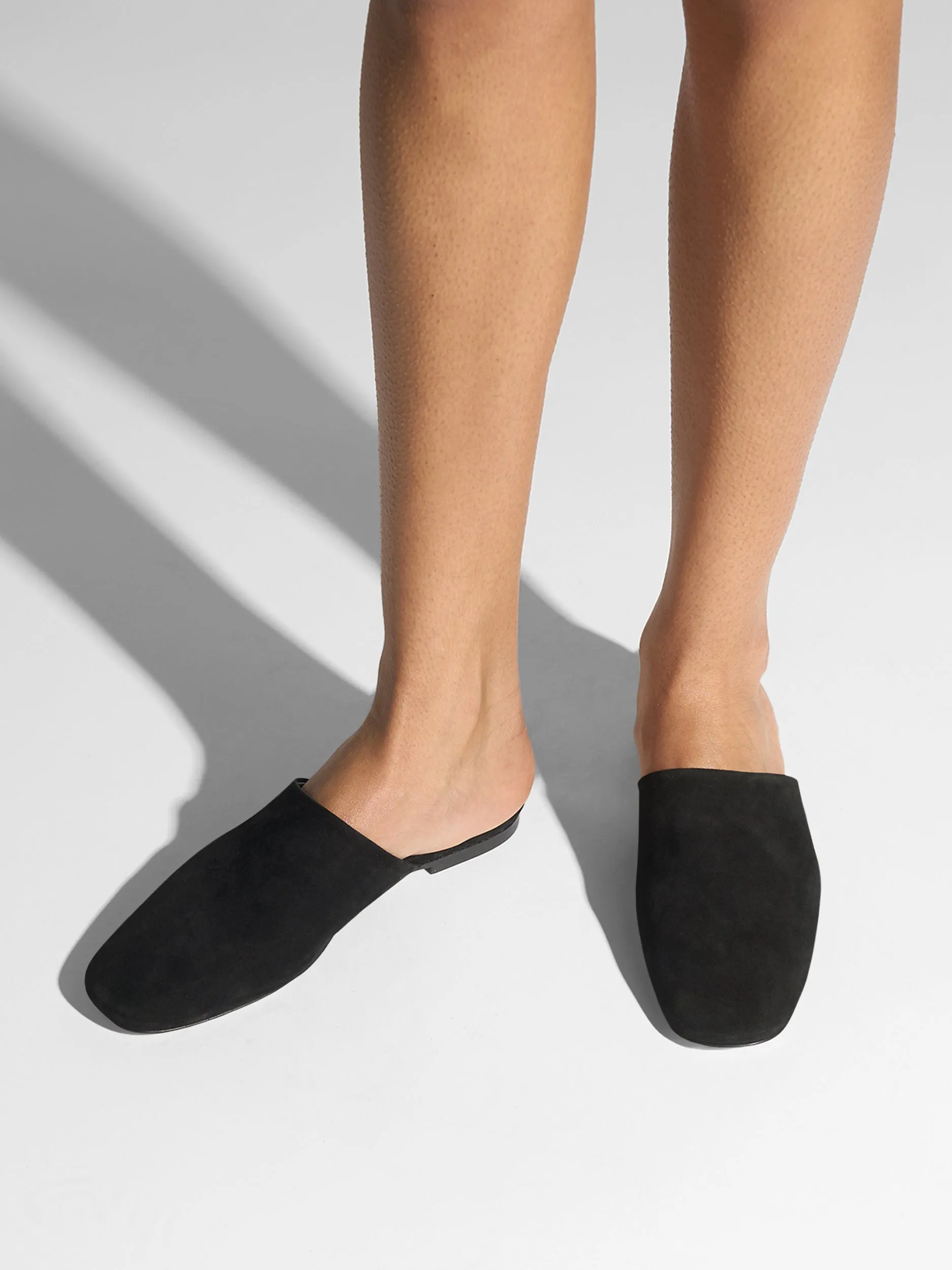 Rega Suede Round-Toe Mules sold by Aeyde product image thumbnail 2
