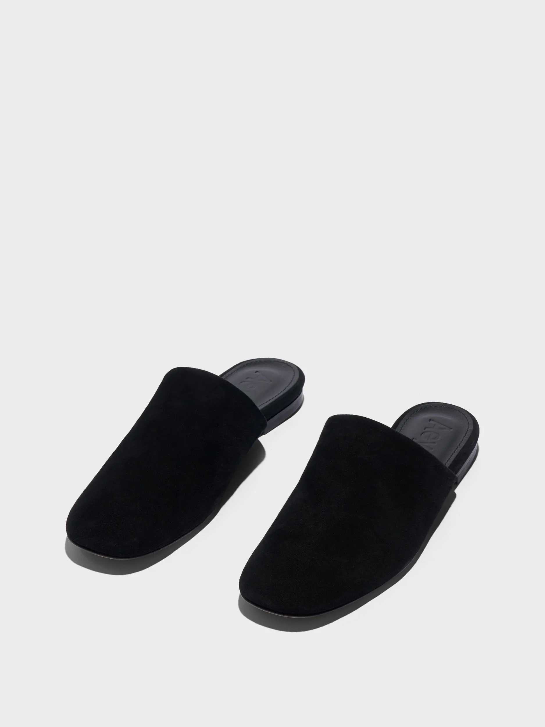 Rega Suede Round-Toe Mules sold by Aeyde product image thumbnail 3