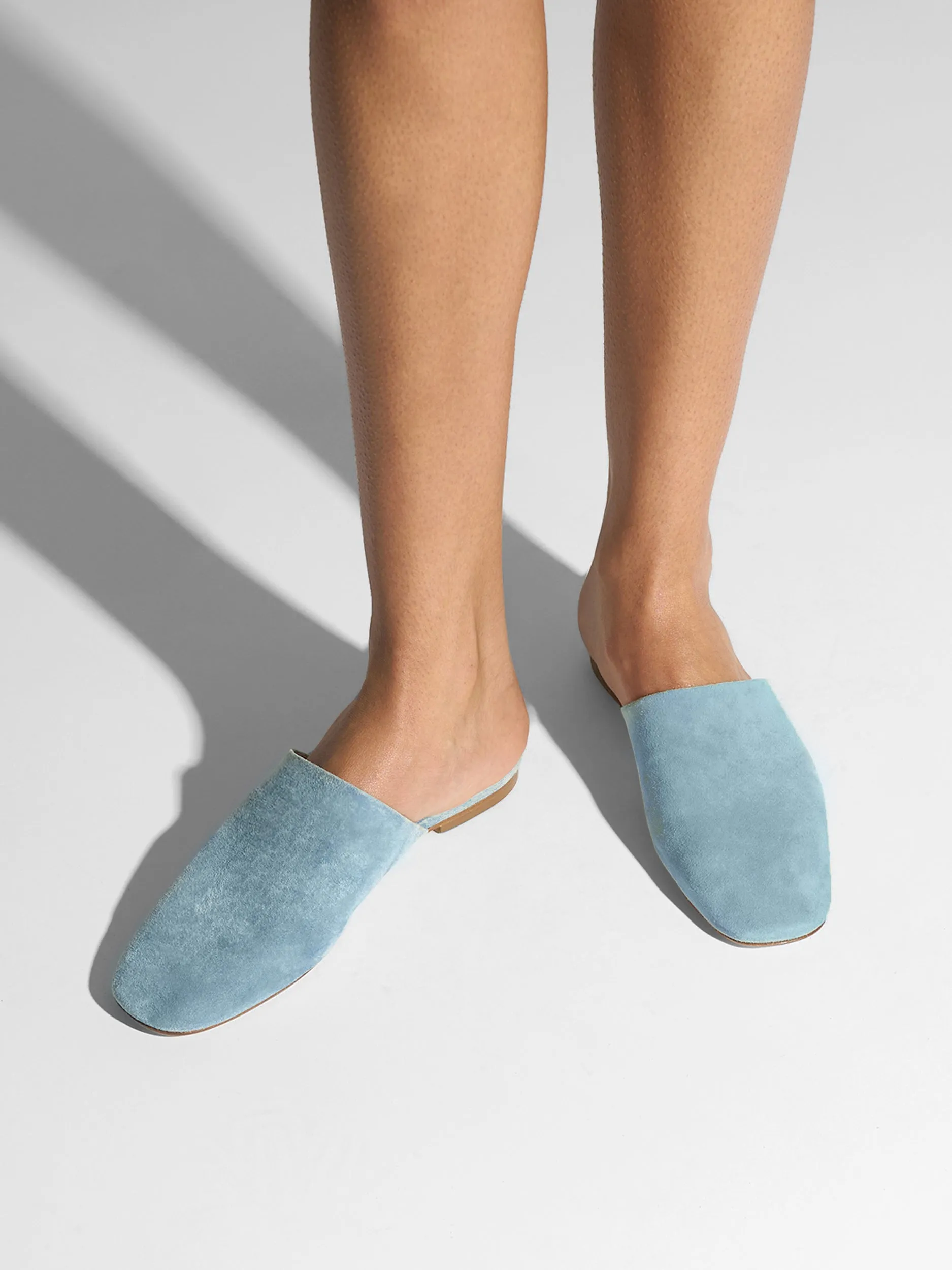 Rega Suede Round-Toe Mules sold by Aeyde product image thumbnail 2