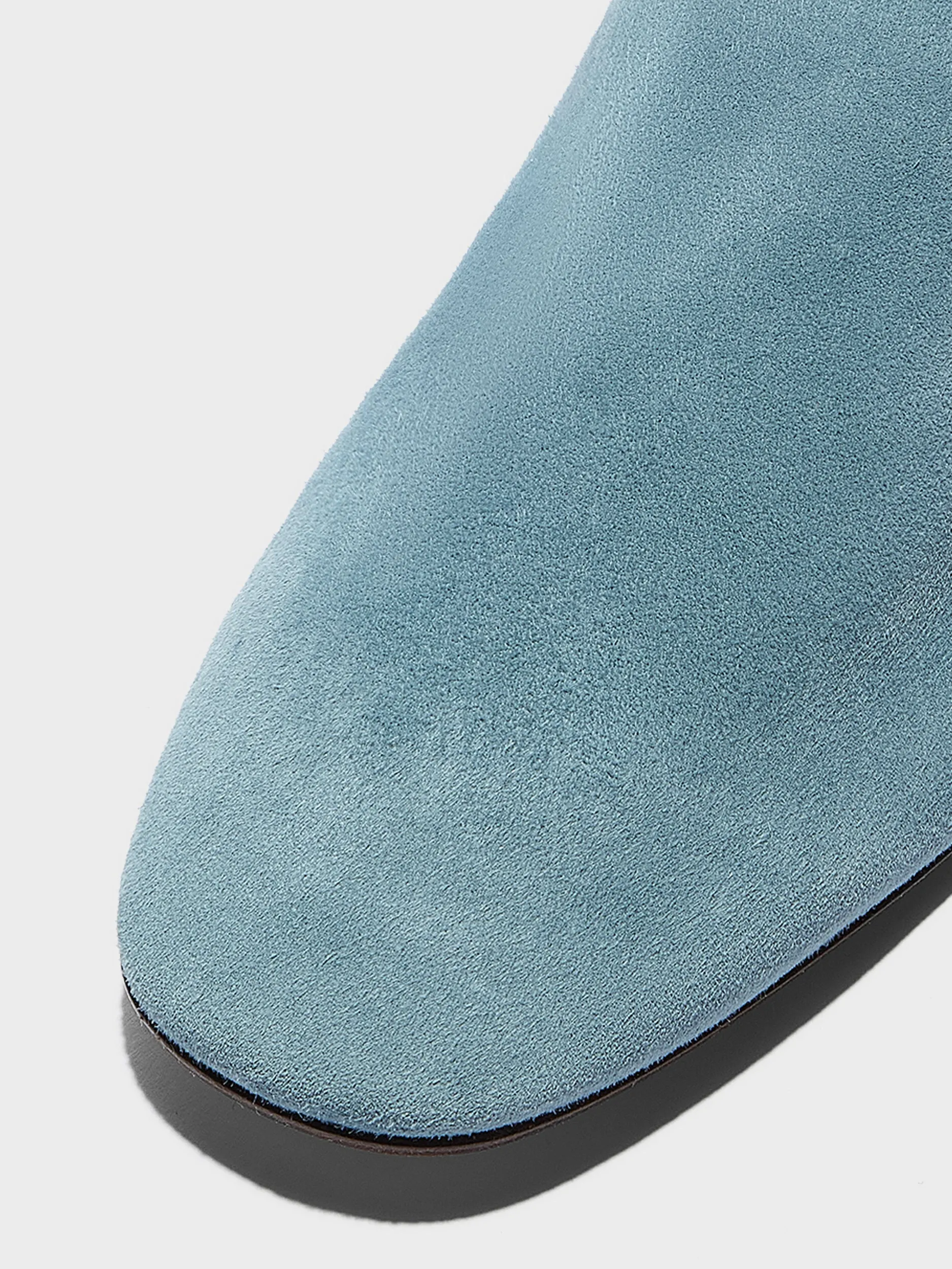 Rega Suede Round-Toe Mules sold by Aeyde product image thumbnail 4
