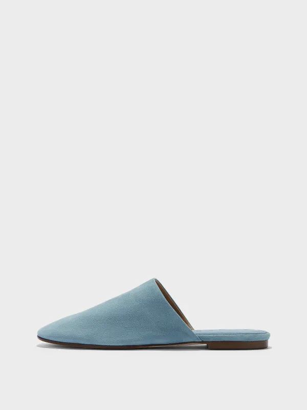 Rega Suede Round-Toe Mules made by Aeyde