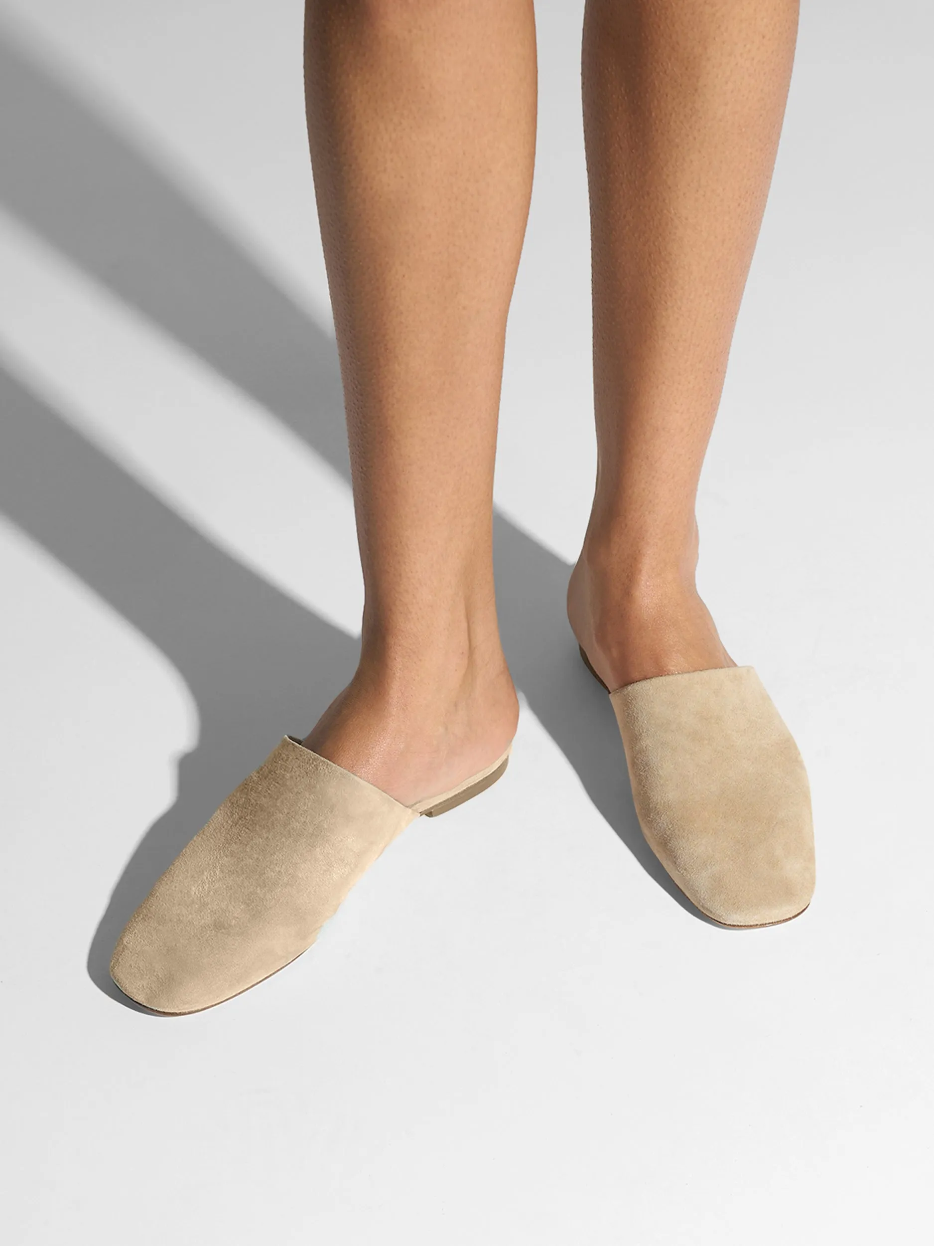 Rega Suede Round-Toe Mules sold by Aeyde product image thumbnail 2