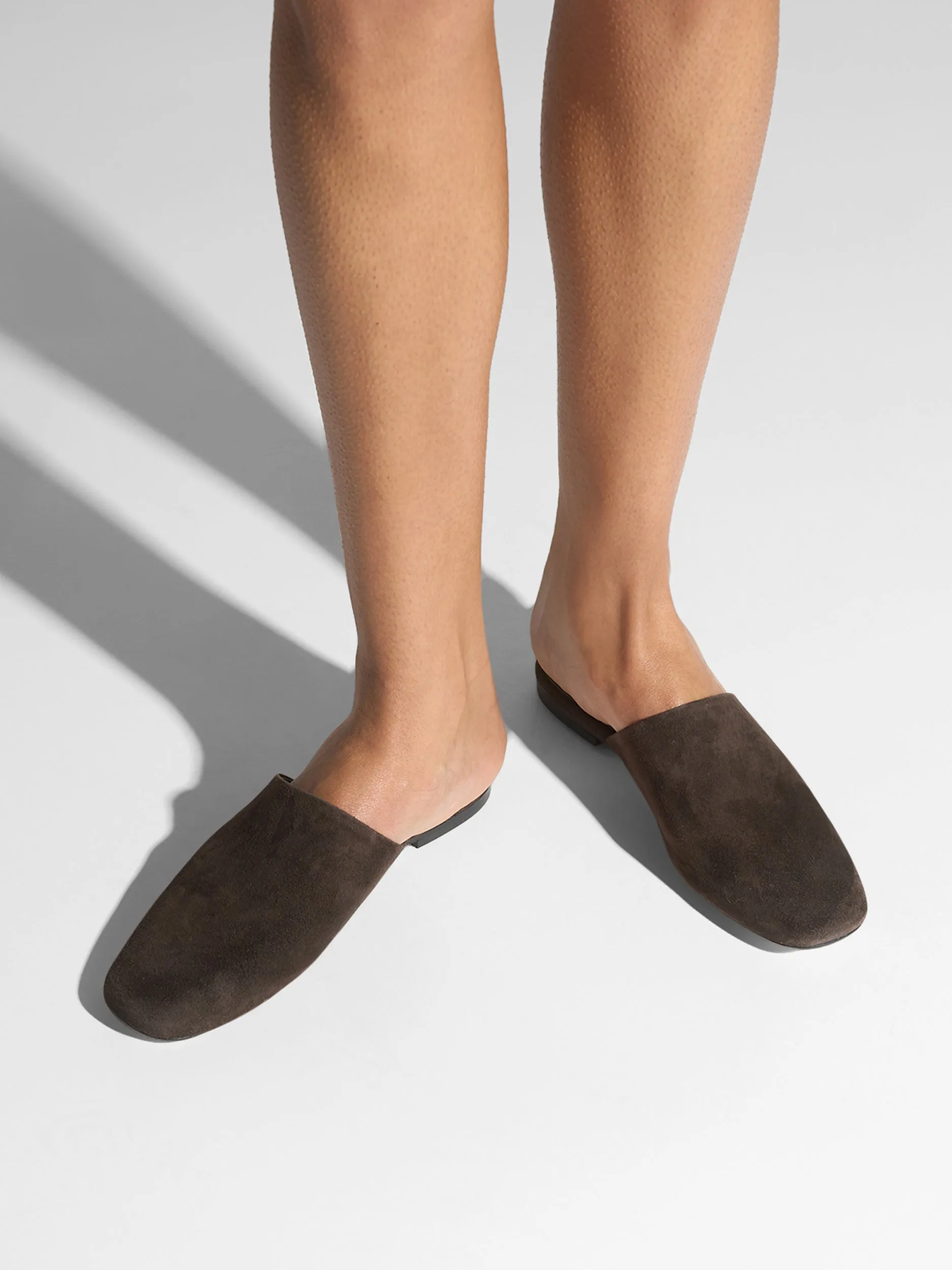 Rega Suede Round-Toe Mules sold by Aeyde product image thumbnail 2
