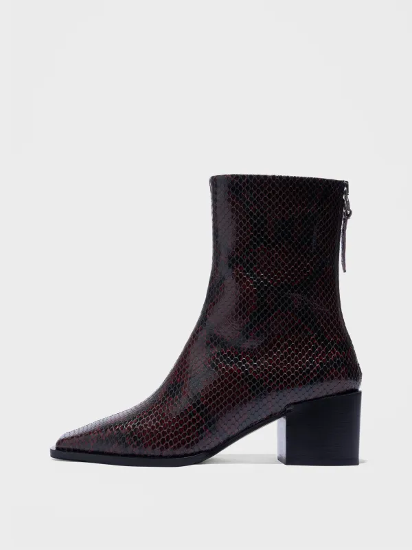 Amina Leather Ankle Boots made by Aeyde