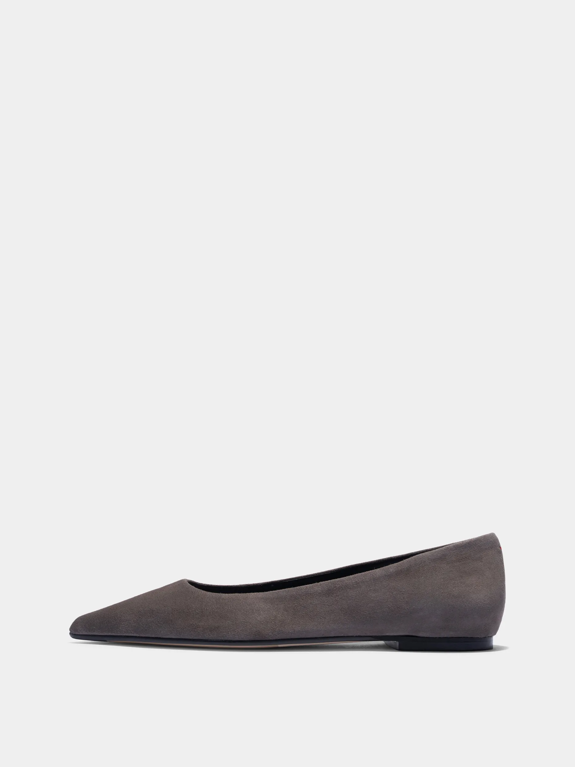 Cassy Pointed-Toe Suede Flats sold by Aeyde