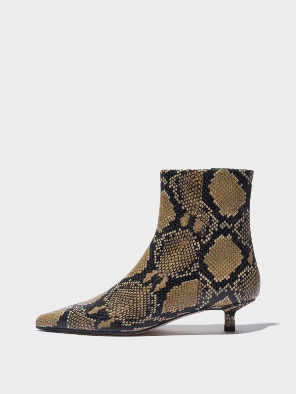 Sofie Leather Ankle Boots made by Aeyde
