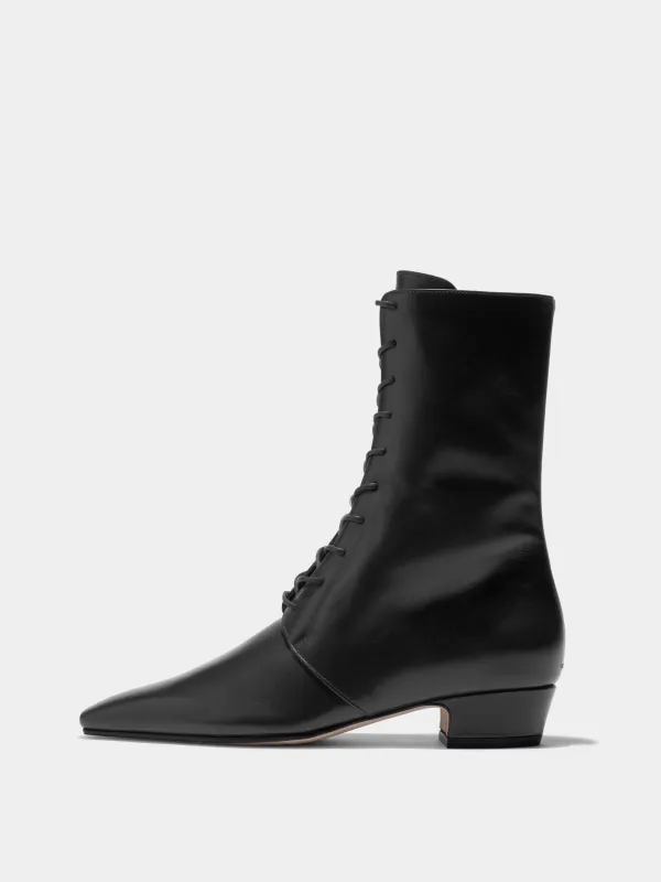 Elva Leather Ankle Boots made by Aeyde