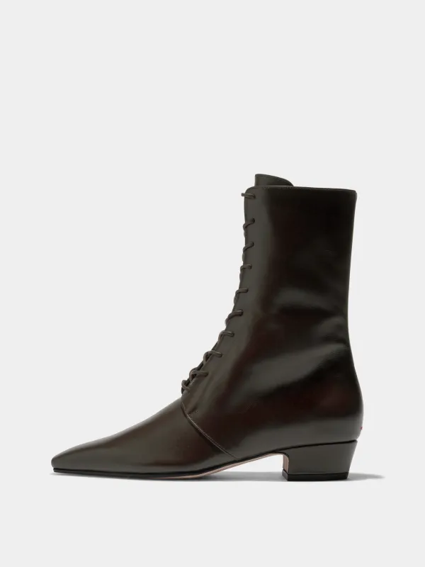 Elva Leather Ankle Boots made by Aeyde