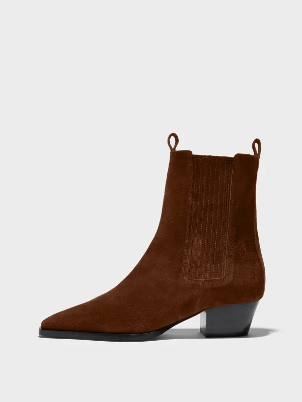 Agata Suede Ankle Boots made by Aeyde