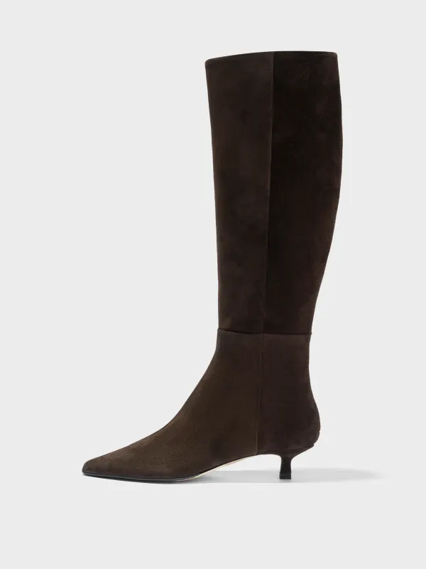 Sabrina Suede Knee-High Boots made by Aeyde