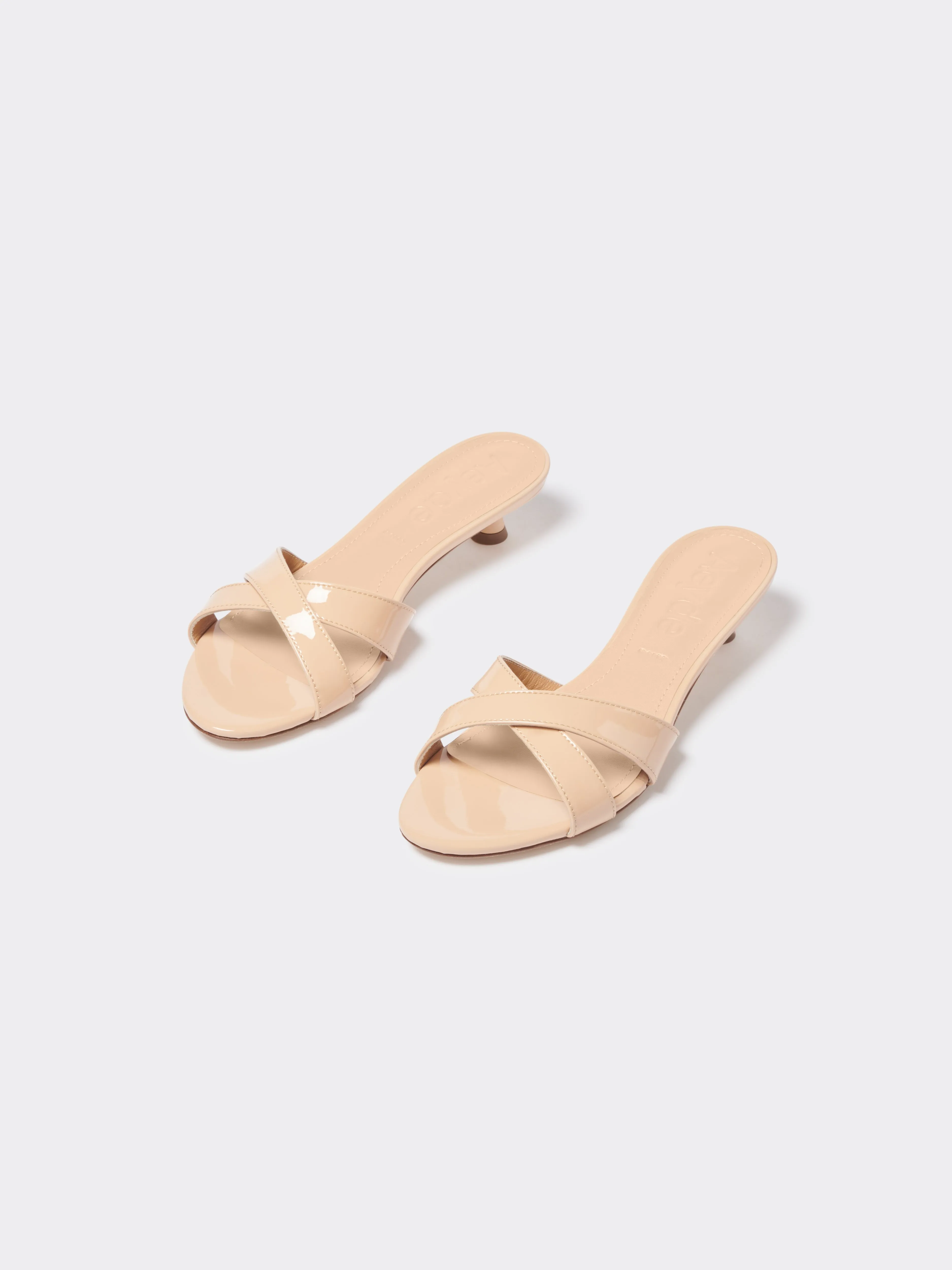 Stina Leather Kitten-Heel Sandals sold by Aeyde product image thumbnail 2