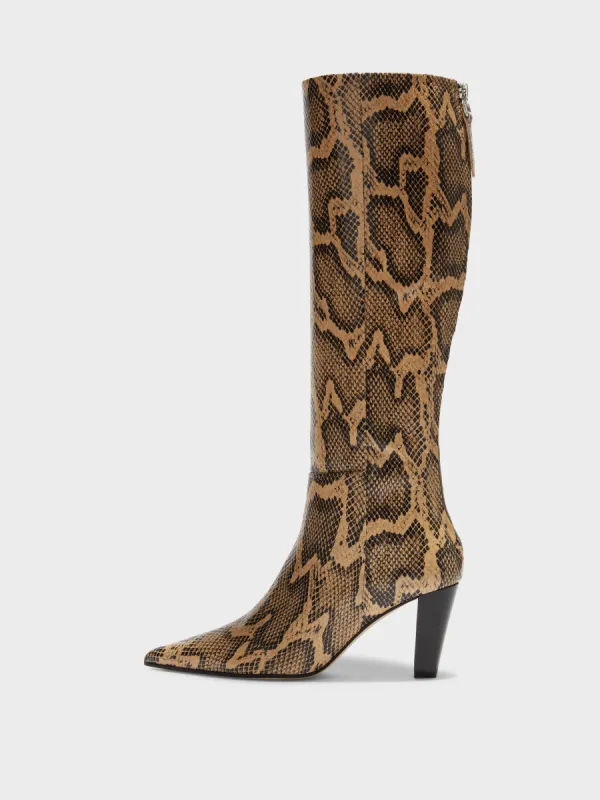 Cecilia Leather Knee-High Boots sold by Aeyde