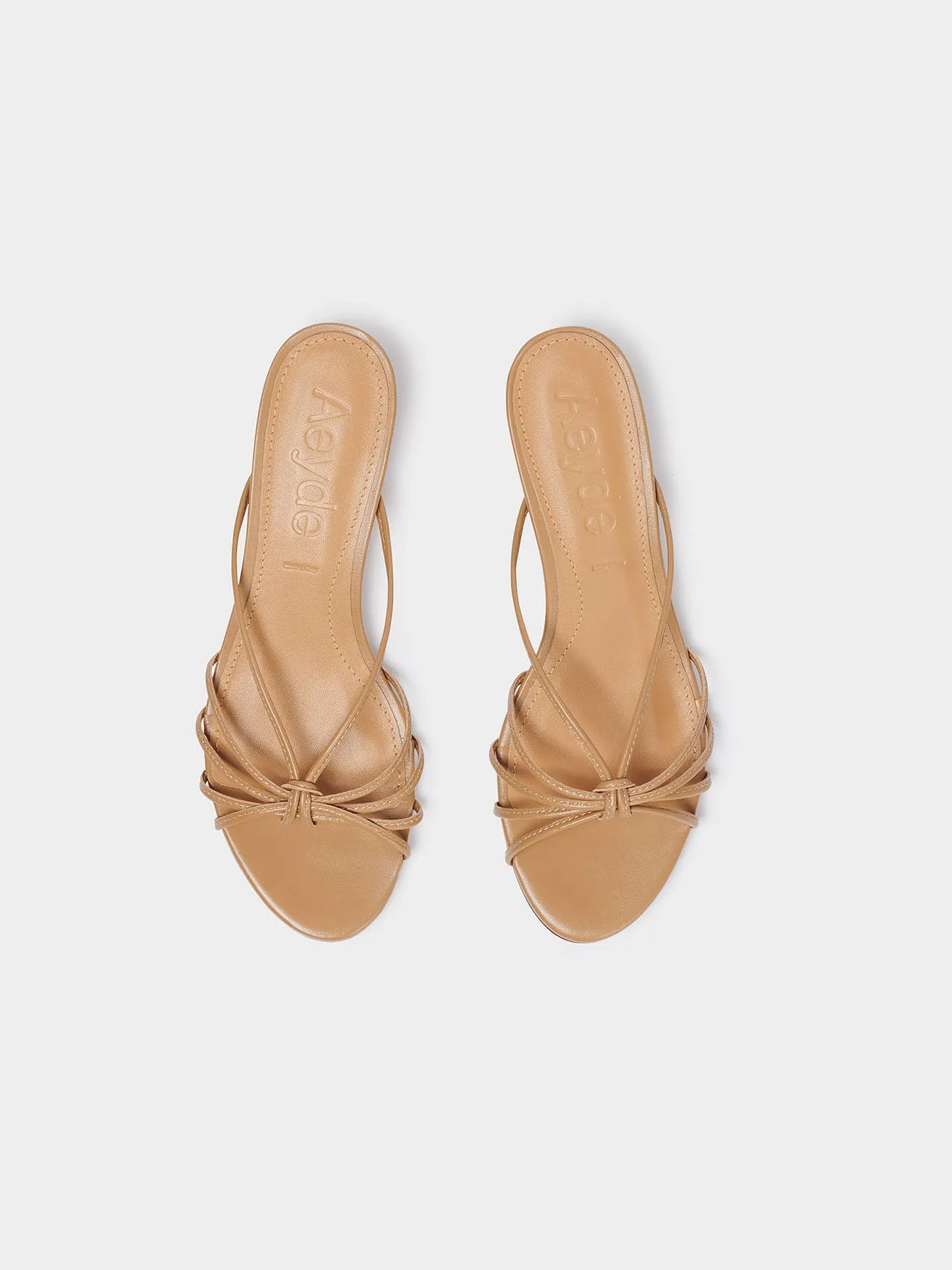 Milla Leather Kitten-Heel Sandals sold by Aeyde product image thumbnail 4