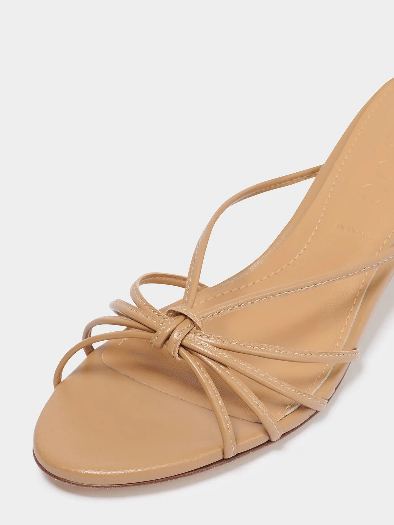 Milla Leather Kitten-Heel Sandals sold by Aeyde product image thumbnail 3