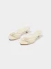 Milla Leather Kitten-Heel Sandals sold by Aeyde