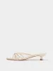 Milla Leather Kitten-Heel Sandals sold by Aeyde