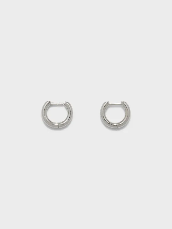Elliot Palladium-Plated Hoop Earrings sold by Aeyde