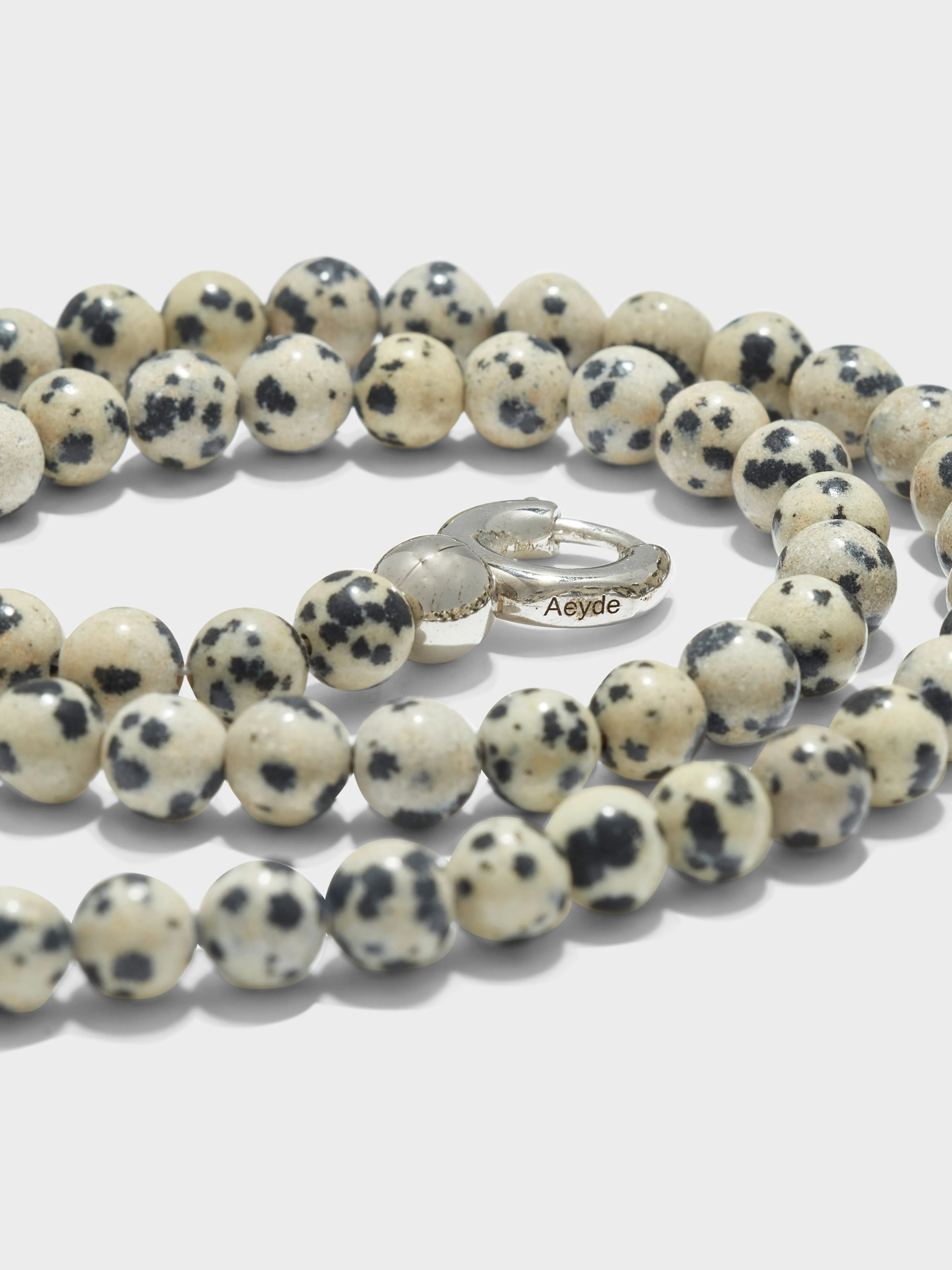 Saylor Diaspro Dalmata and Palladium-Plated Necklace sold by Aeyde product image thumbnail 3