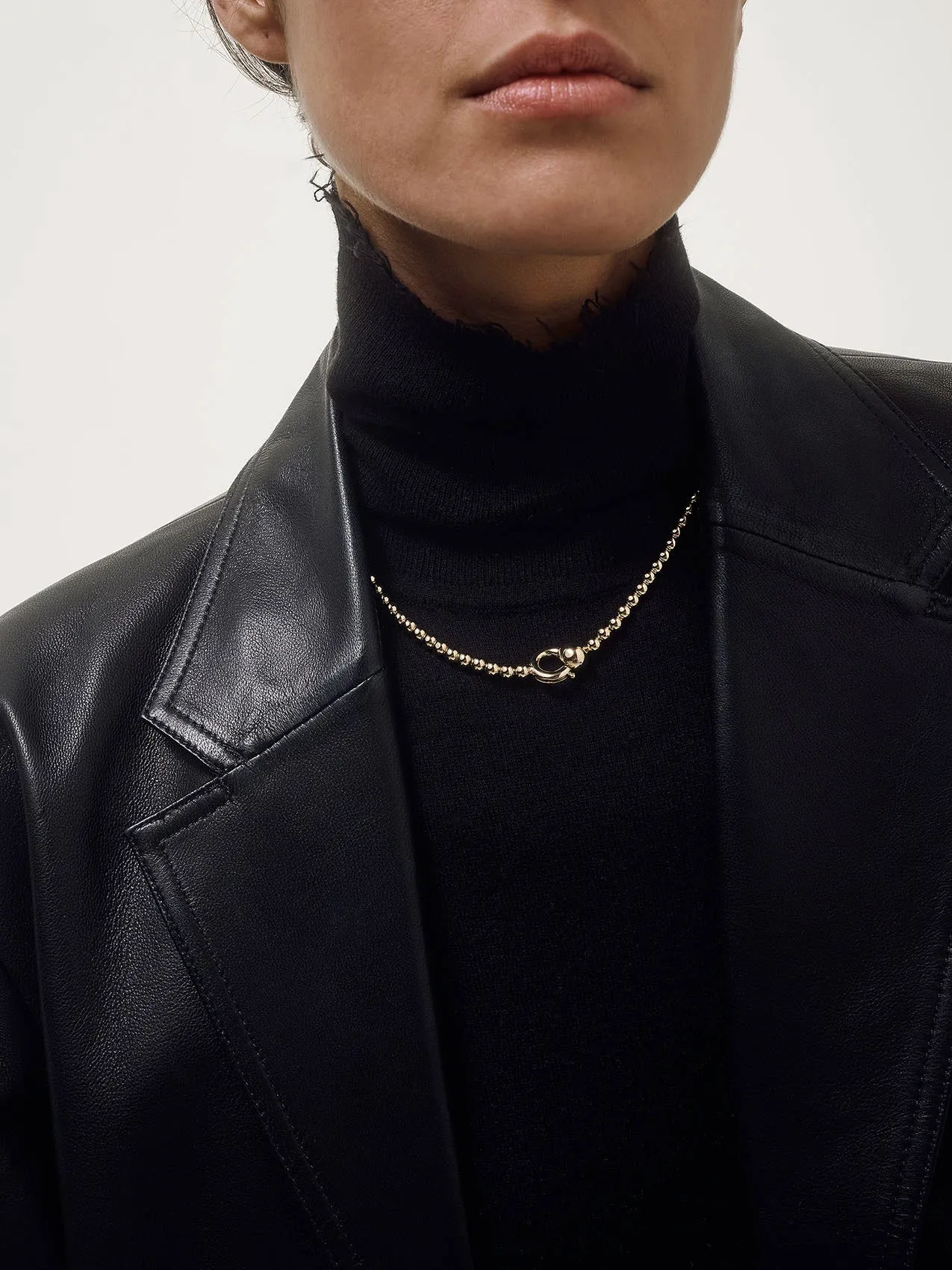 Syd Ball Chain 18kt Gold-Plated Necklace sold by Aeyde product image thumbnail 4