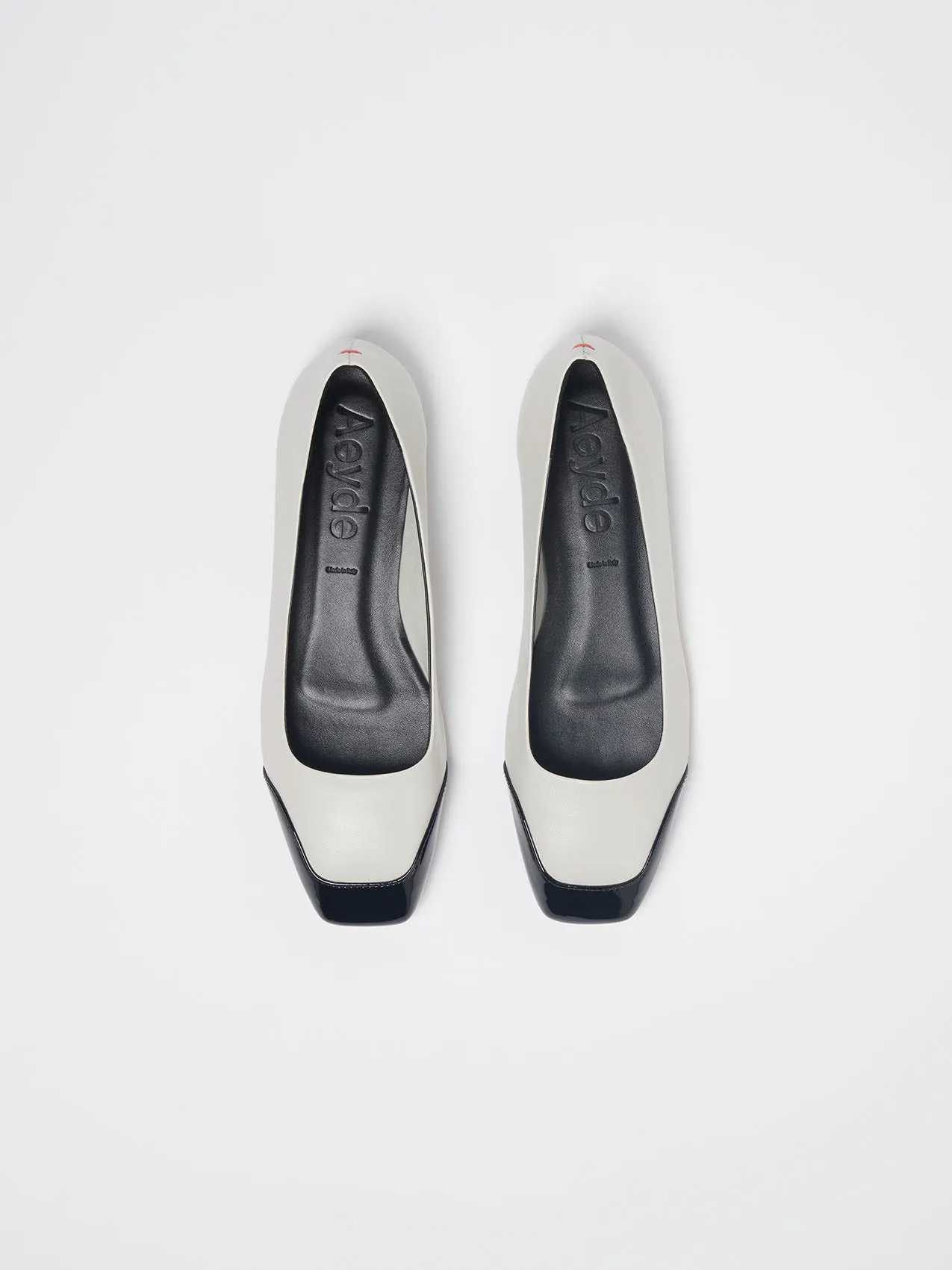 Iris Chalk/Black Nappa/Patent sold by Aeyde product image thumbnail 4