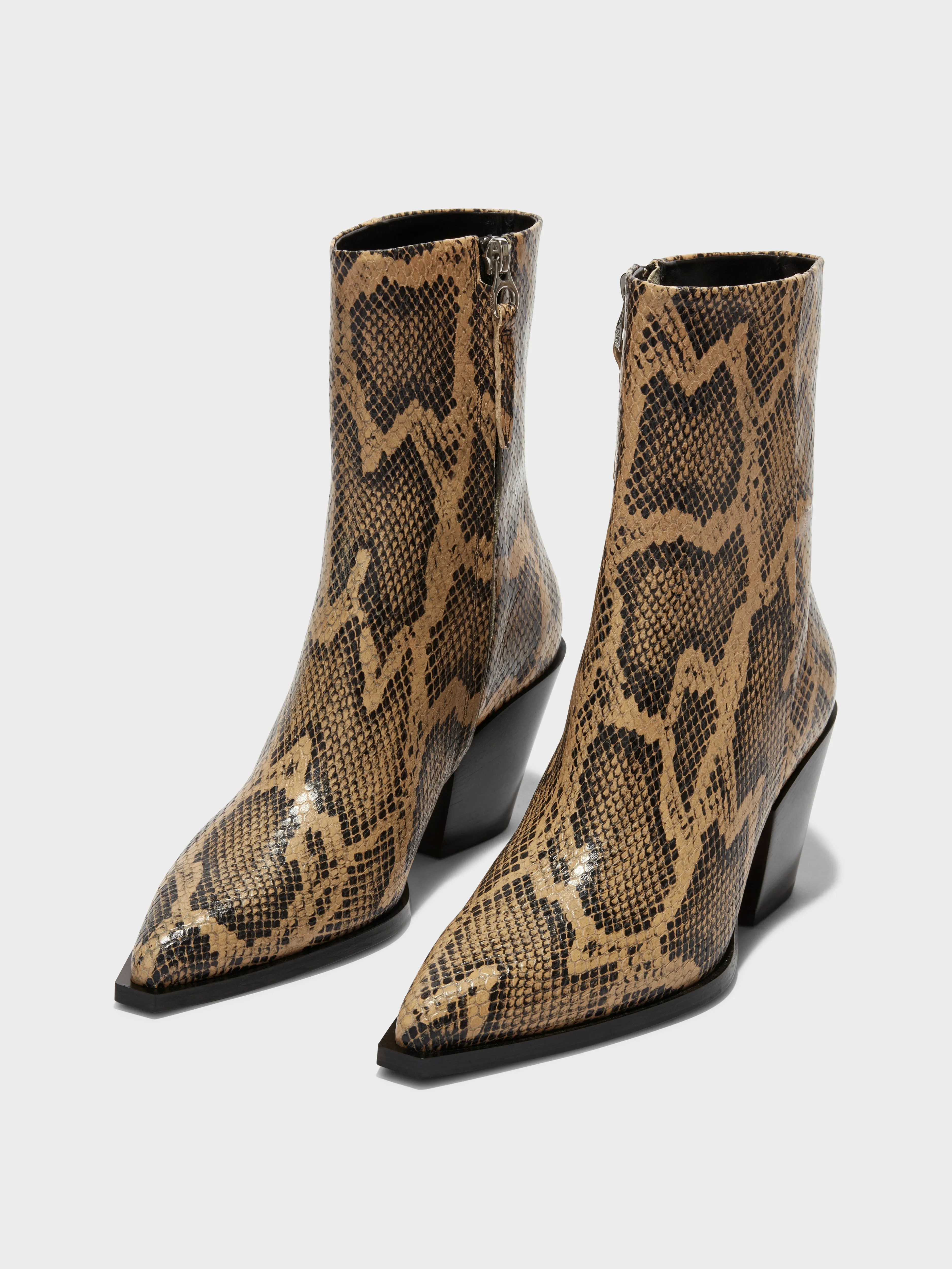 Kara Leather Cowboy Ankle Boots sold by Aeyde product image thumbnail 2