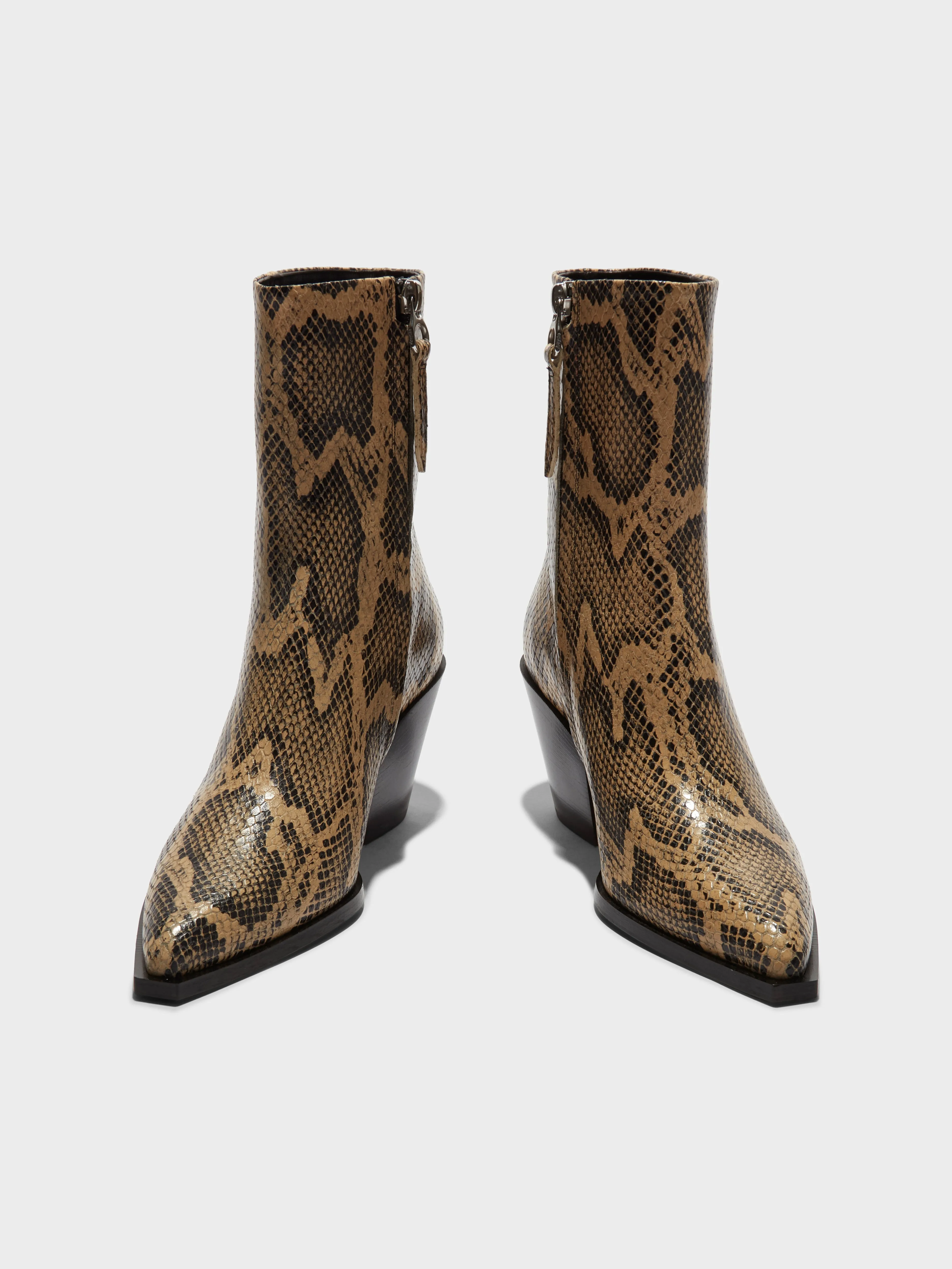 Kara Leather Cowboy Ankle Boots sold by Aeyde product image thumbnail 5