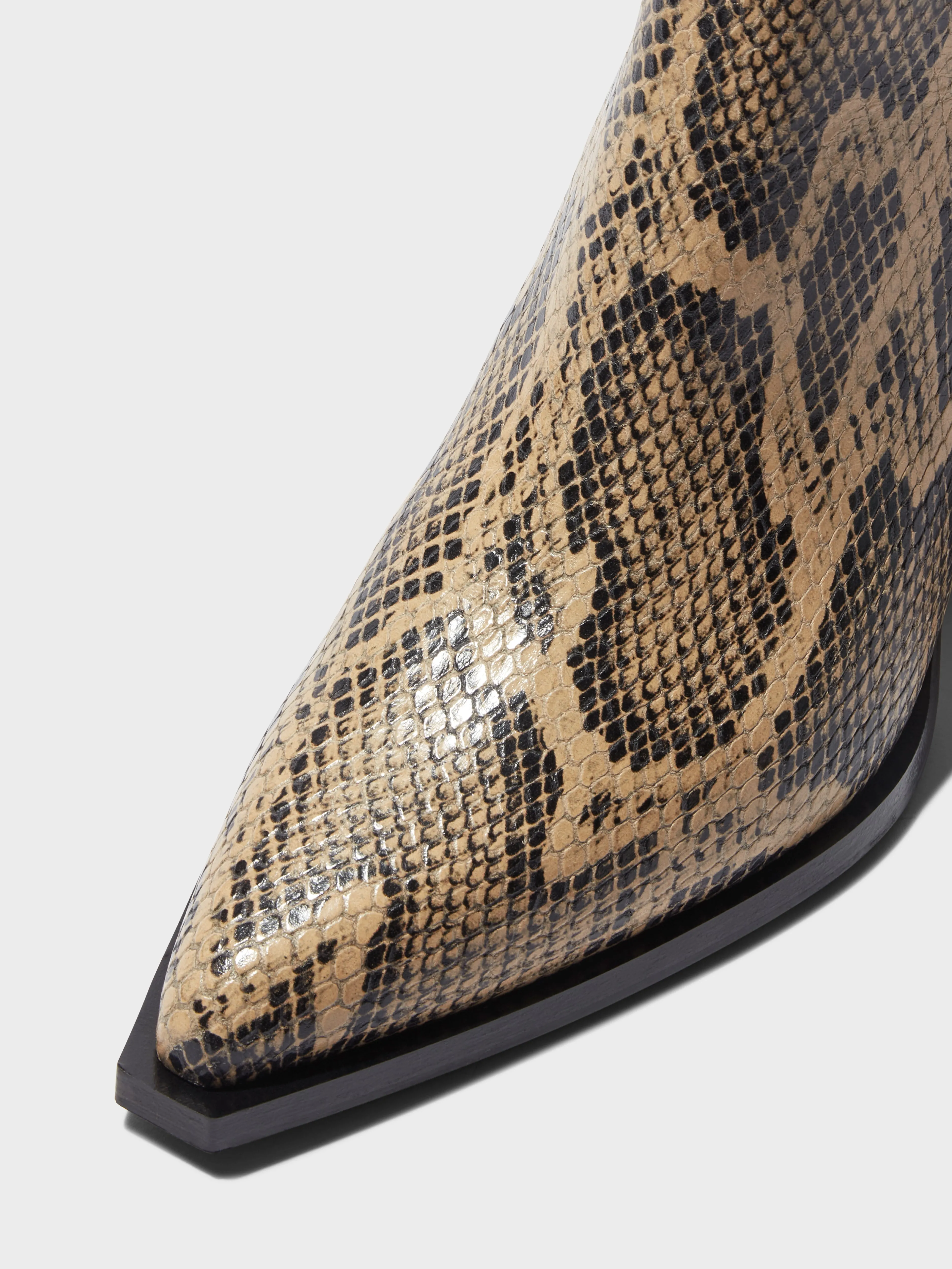 Kara Leather Cowboy Ankle Boots sold by Aeyde product image thumbnail 3