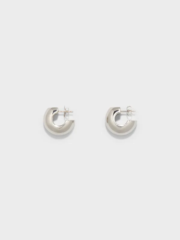 Alma Medium Palladium-Plated Earrings sold by Aeyde