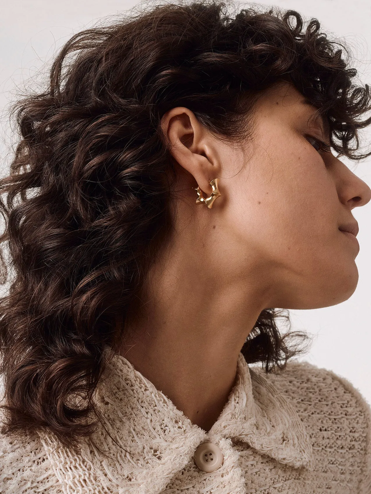 Phoenix 18kt Gold-Plated Hoop Earrings sold by Aeyde product image thumbnail 4