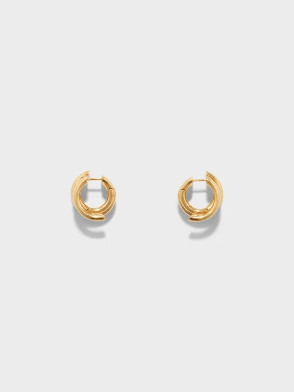 Dillon 18kt Gold-Plated Hoop Earrings sold by Aeyde