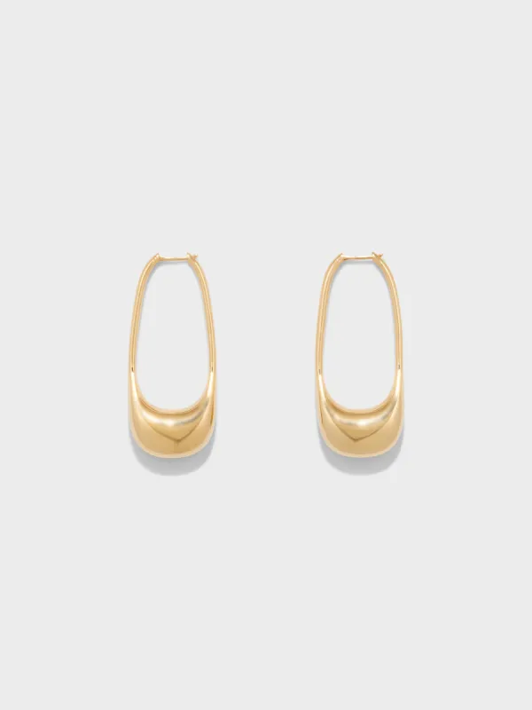 Eleanora 18kt Gold-Plated Hoop Earrings sold by Aeyde