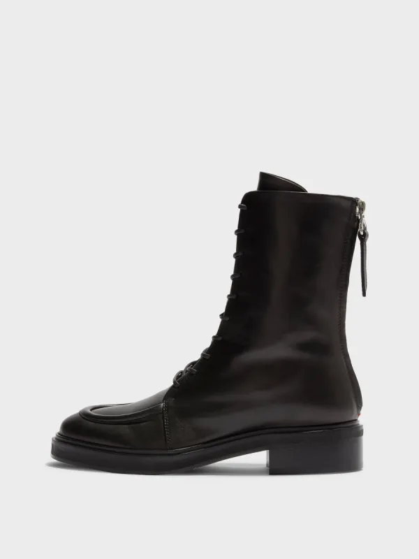 Max Leather Lace-Up Ankle Boots made by Aeyde