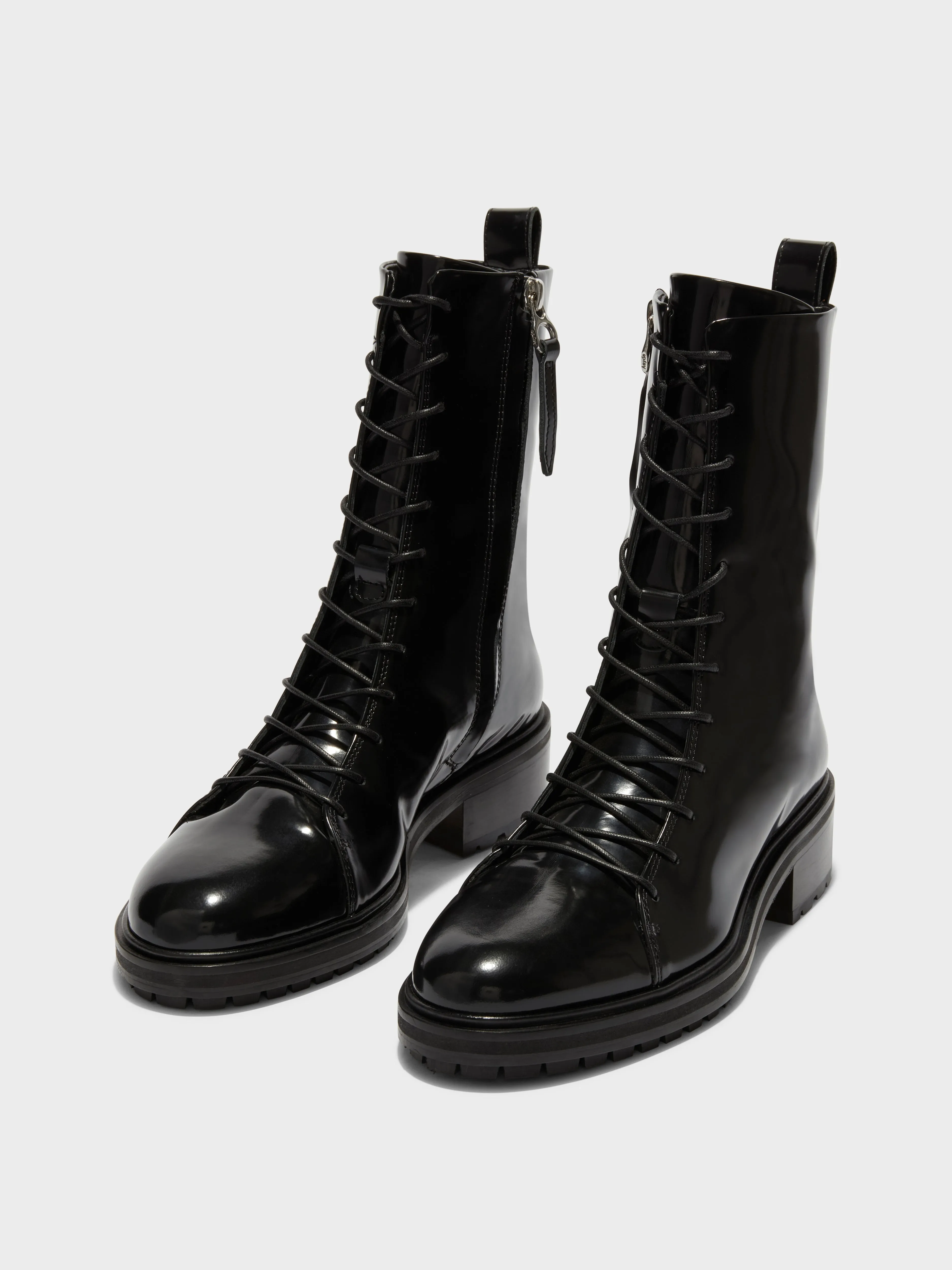 Isa Leather Lace-Up Ankle Boots sold by Aeyde product image thumbnail 2