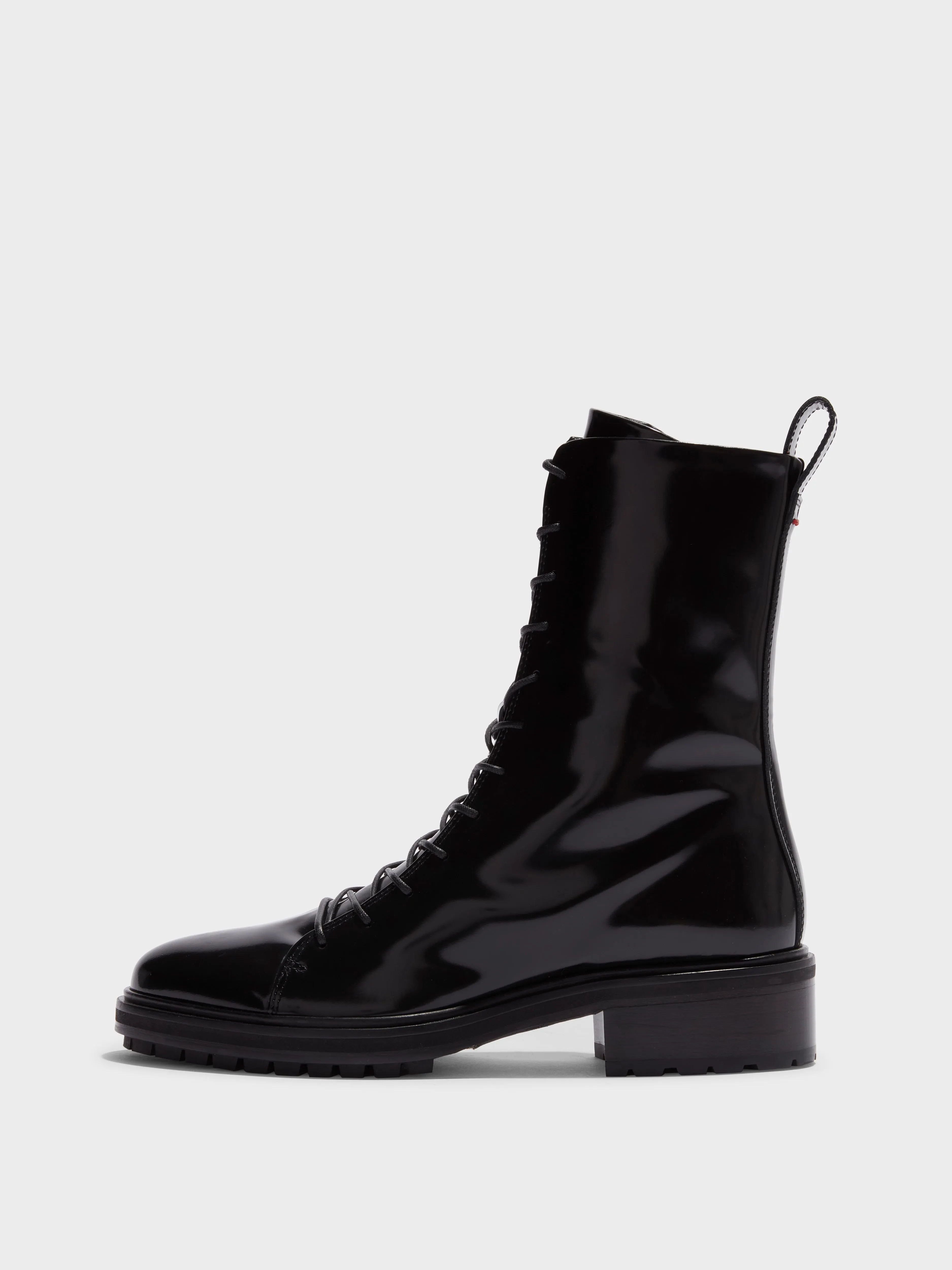 Isa Leather Lace-Up Ankle Boots sold by Aeyde