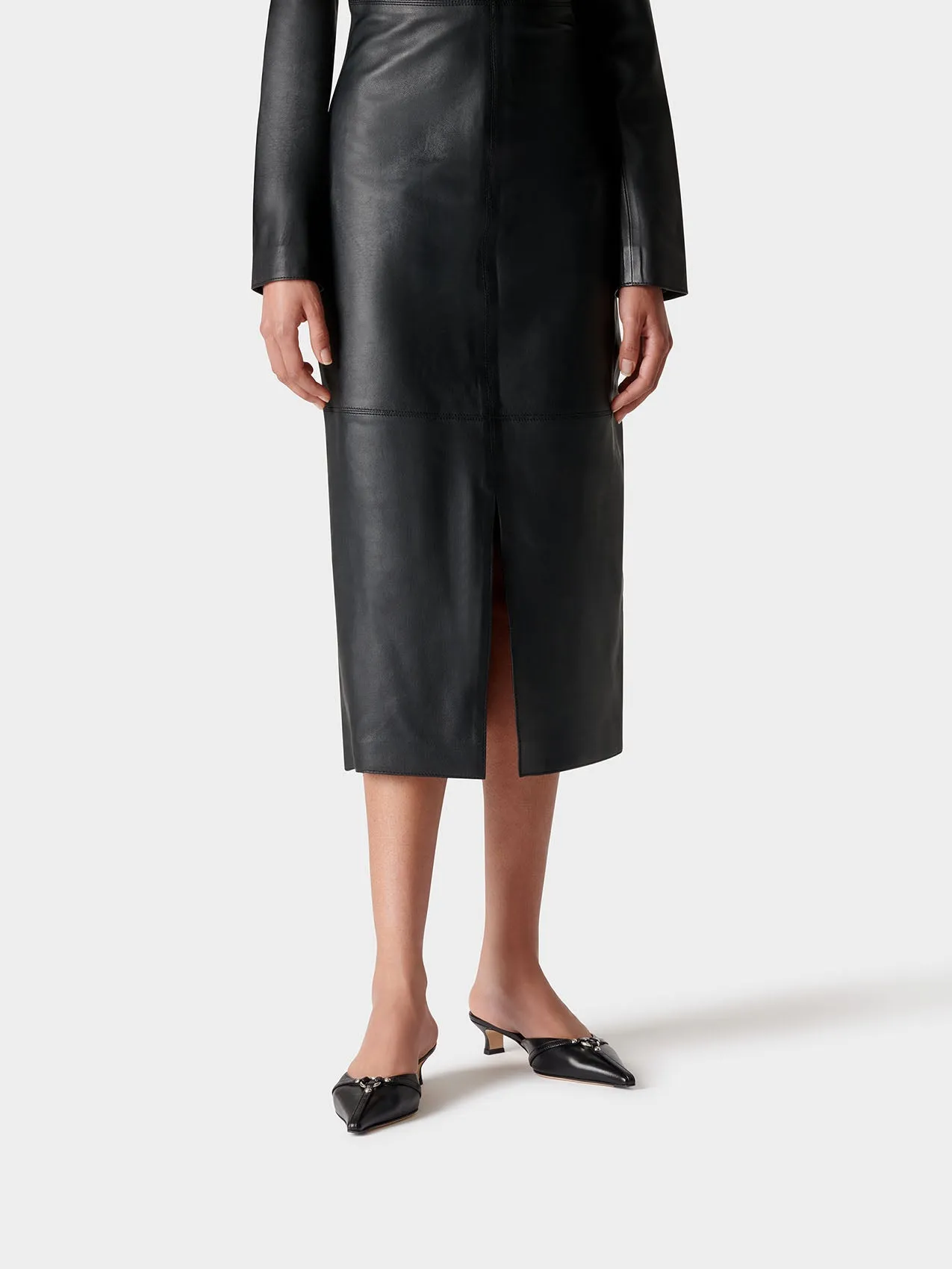 Iita Leather Kitten-Heel Mules sold by Aeyde product image thumbnail 5