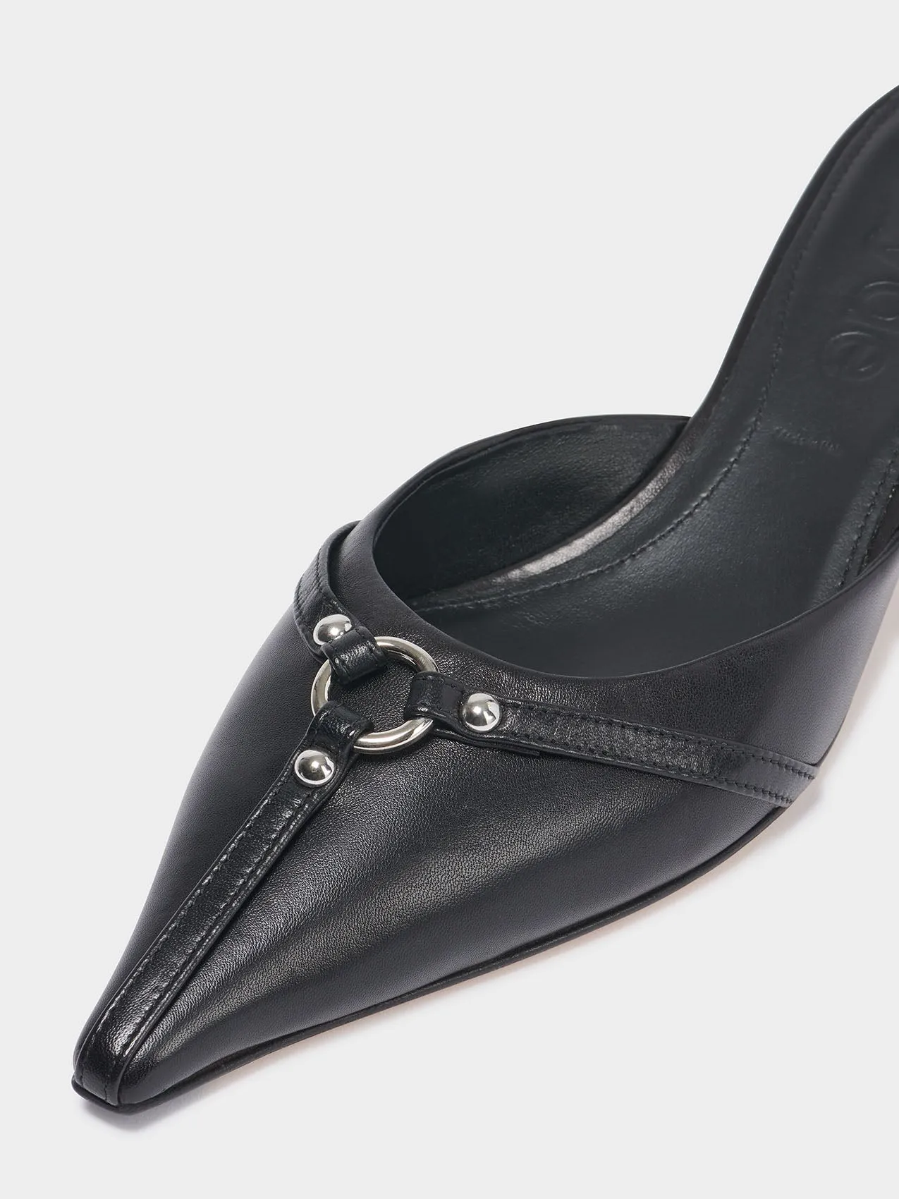 Iita Leather Kitten-Heel Mules sold by Aeyde product image thumbnail 3