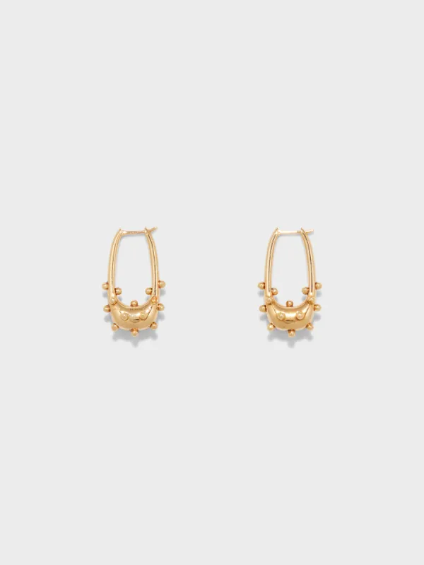 Elias 18kt Gold-Plated Hoop Earrings sold by Aeyde