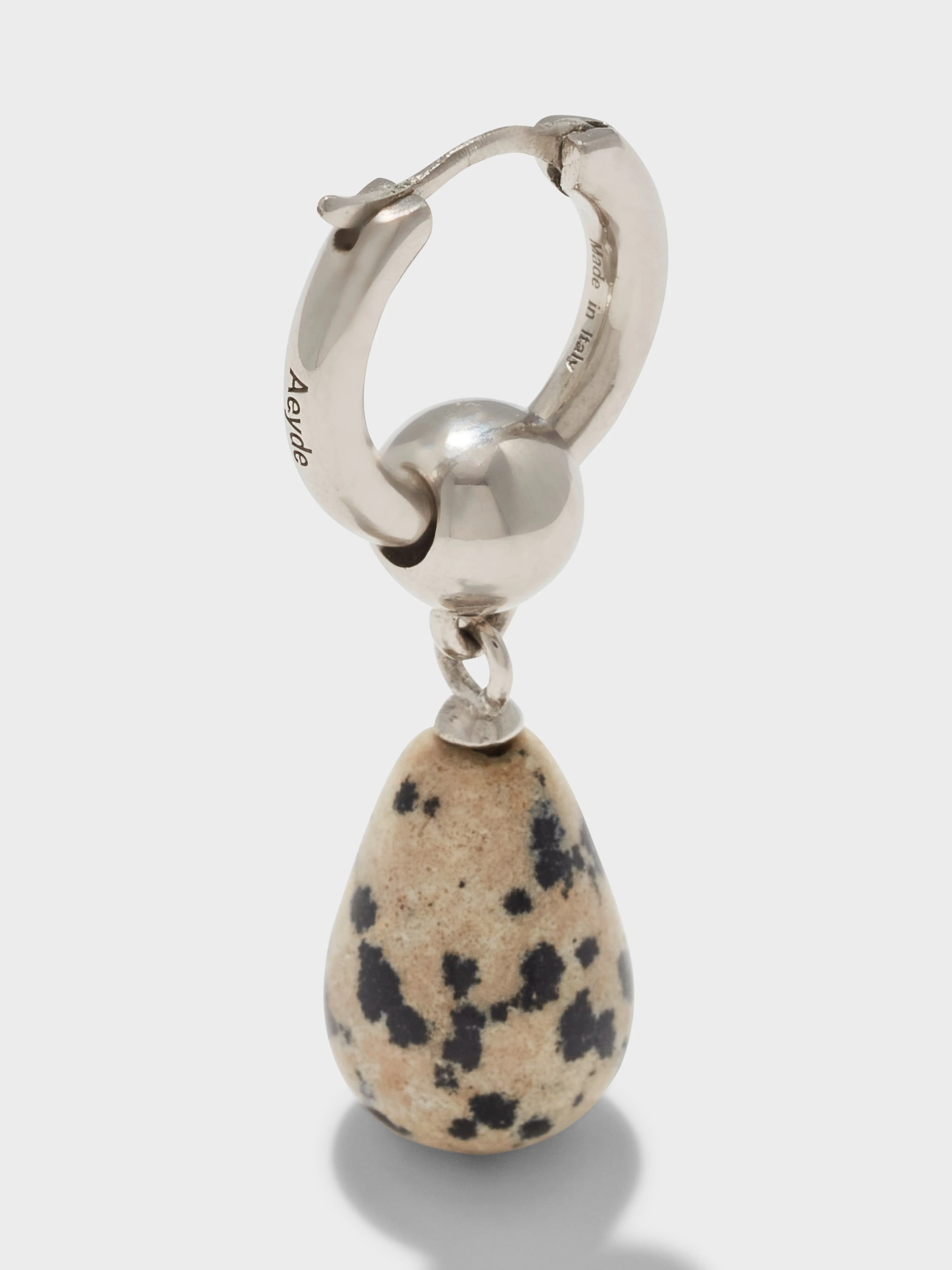 Elvin Diaspro Dalmata and Palladium-Plated Earrings sold by Aeyde product image thumbnail 3