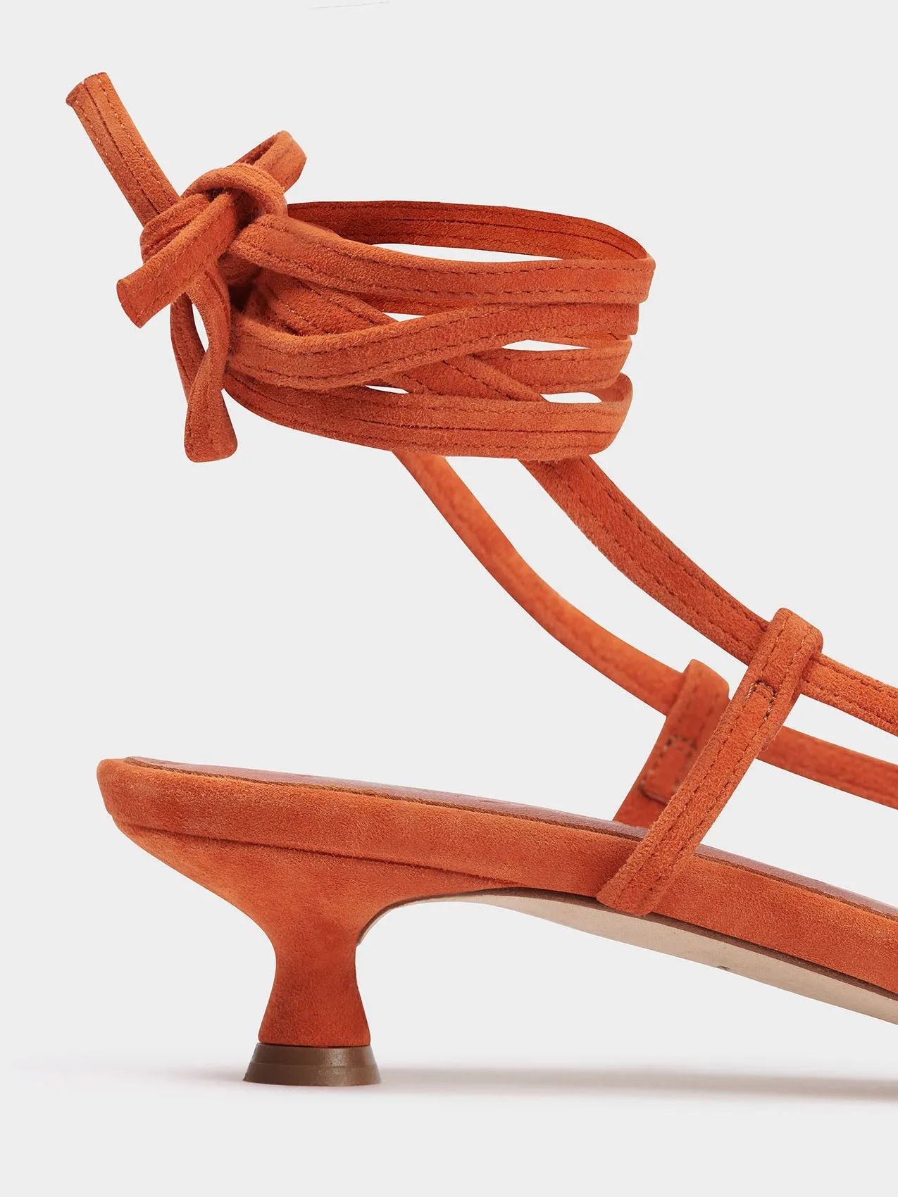 Paige Suede Kitten-Heel Sandals sold by Aeyde product image thumbnail 3