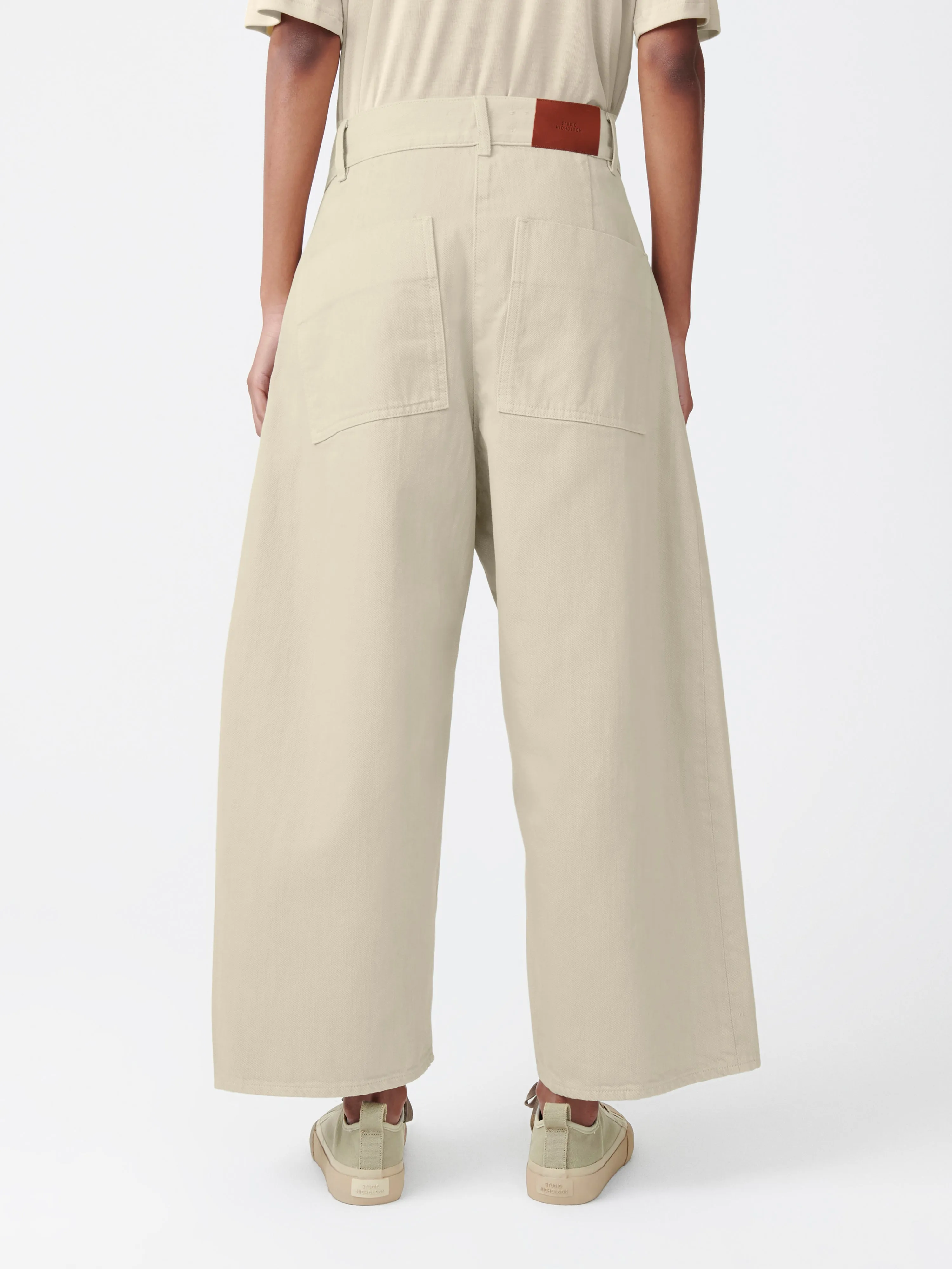 Chalco Denim Pant in Dove sold by Studio Nicholson product image thumbnail 5