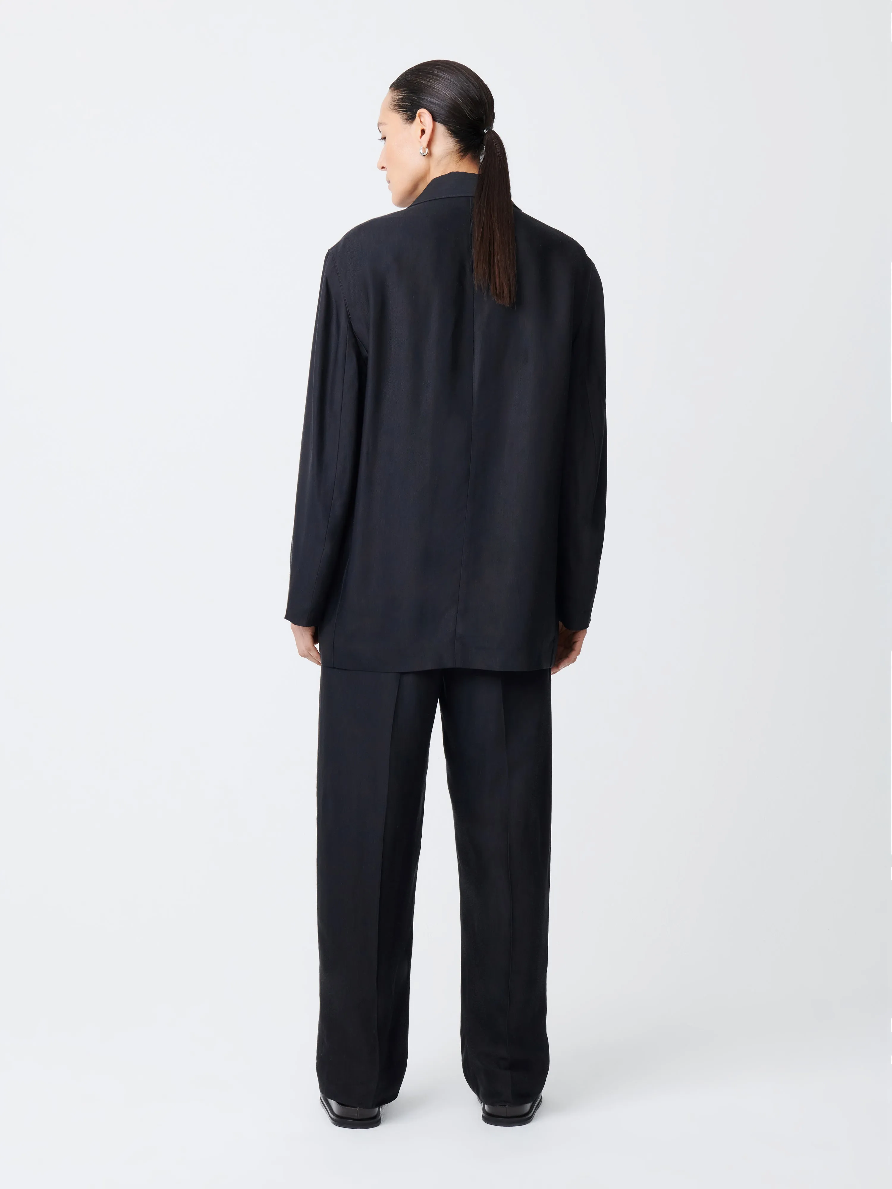 Phelps Viscose Jacket in Darkest Navy sold by Studio Nicholson product image thumbnail 4